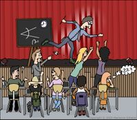 Runter von der Bühne! Runter von der Bühne!